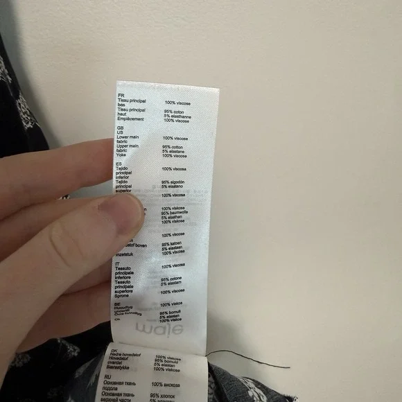 Maje NWT Raprina Mixed Material Midi Dress in Black Floral Size 38 (Medium) - Picture 7 of 11